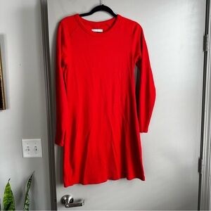 Everlane Long Sleeve Ribbed Mini Dress